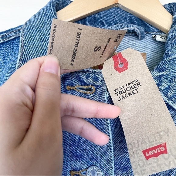 Levi’s Ex-BF Trucker Jacket Custom S - Picture 5 of 11